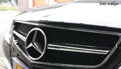 Mercedes W204 C204 AMG C63 styling Chroom/Zwart Grill - jmf-gadget